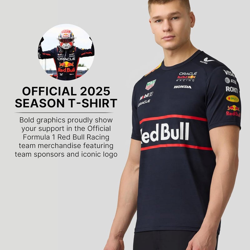 CASTORE Red Bull Racing F1 Men's 2025 Team T-Shirt - Image 3